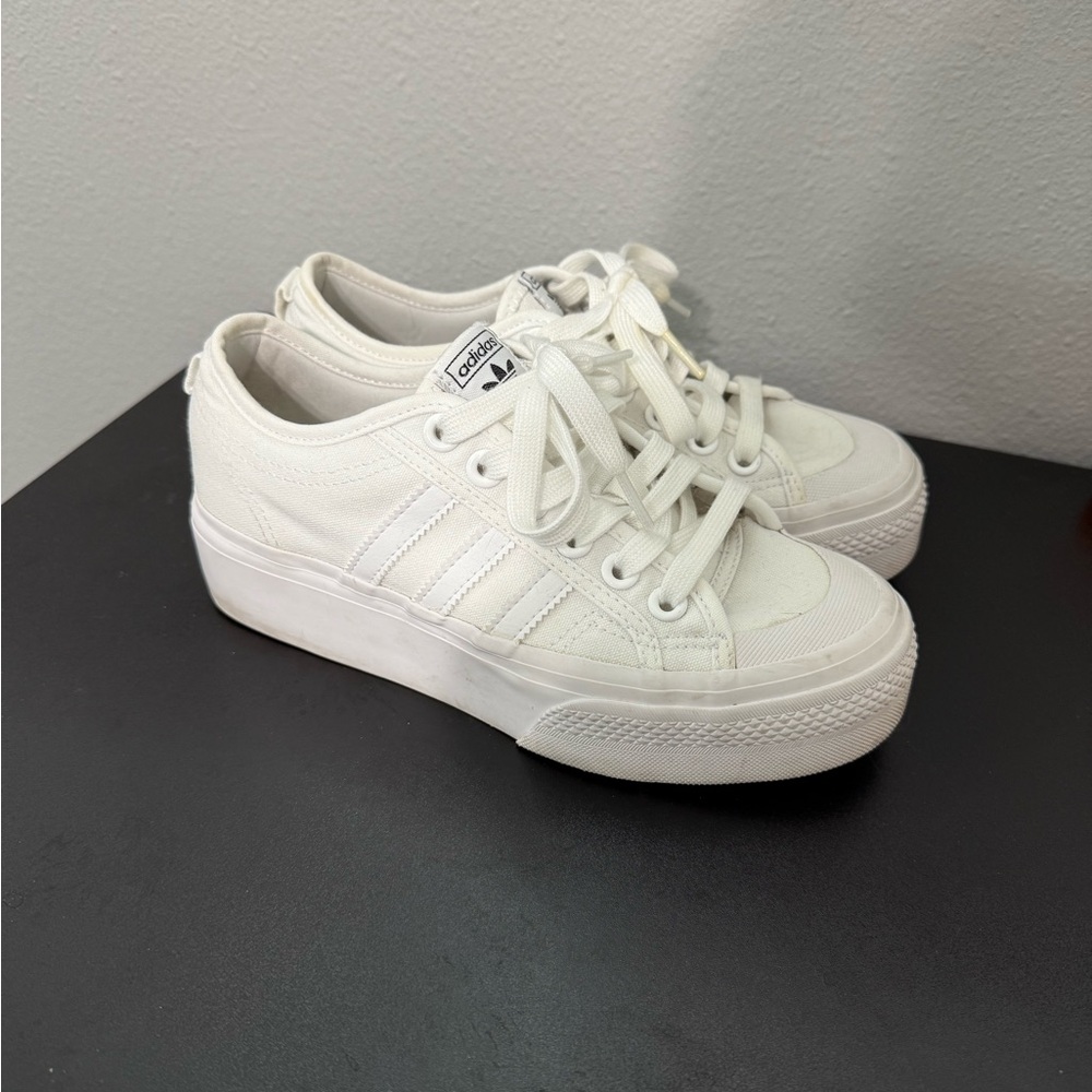 Adidas Women's White Platform Sneakers